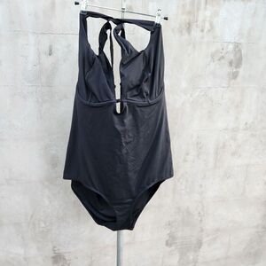 City chic black one piece swim